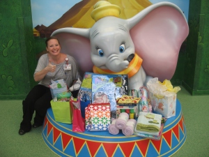 B'day gifts from Ellie's party were given to Arnold Palmer Children's Hospital